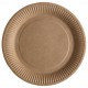 Assiette carton kraft naturel 22.5 cm les 10