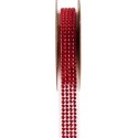 Ruban strass autocollant rouge 15 mm x 1 M