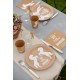 Assiette carton équitation kraft naturel 22.5 cm les 10