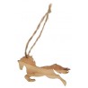 Etiquette cheval en bois avec cordon les 6