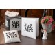 Coussin alliances Mr & Mrs