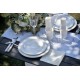 Chemin de table Colombes blanc mariage 5 M