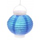 Lampion lumineux boule papier turquoise 20 cm