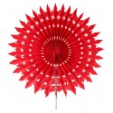 Eventails dentelle papier rouge 20 cm les 2