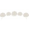 Guirlande nuages coton naturel 150 cm