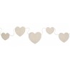 Guirlande coeurs coton naturel 150 cm