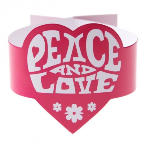 Rond de serviette hippie fuchsia les 6