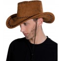 Chapeau cowboy marron adulte