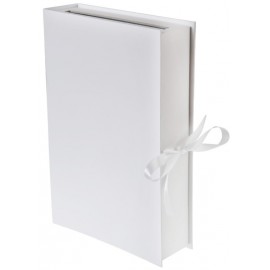 Tirelire livre blanc carton 30 x 20 cm