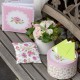 Tirelire liberty shabby chic carton 20 cm