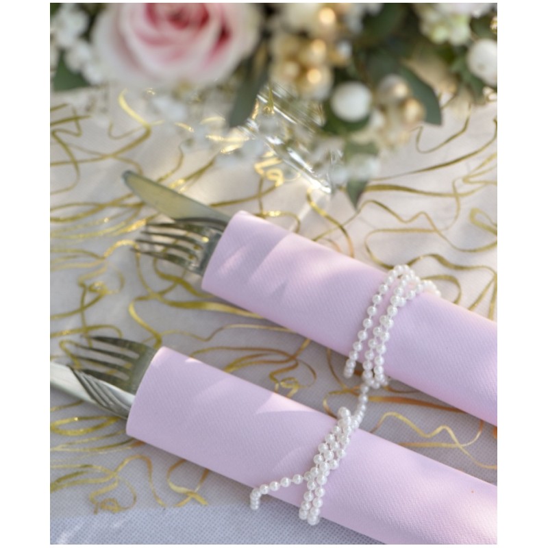 Rouleau De Perles En Verre Blanc 12mm | Pour Bouquet De Mariée, Décoration Et DIY | Environ 40 Perles