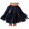 Déguisement jupon noir en tulle à volants femme luxe