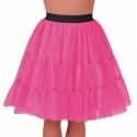 Déguisement jupon fuchsia en tulle à volants femme luxe