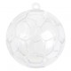 Boule à dragées ballon de foot plexi transparent 5 cm les 3