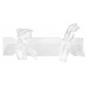 Boîtes à dragées bonbon transparent ruban blanc les 4