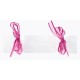 Boîtes à dragées bonbon transparent ruban fuchsia les 4