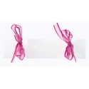 Boîtes à dragées bonbon transparent ruban fuchsia les 4