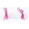 Boîtes à dragées bonbon transparent ruban fuchsia les 4