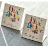 Marque-place joyeux anniversaire carton les 10
