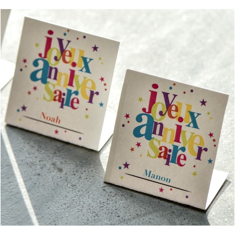 Marque Place Joyeux Anniversaire Carton Les 10 Deco Anniversaire