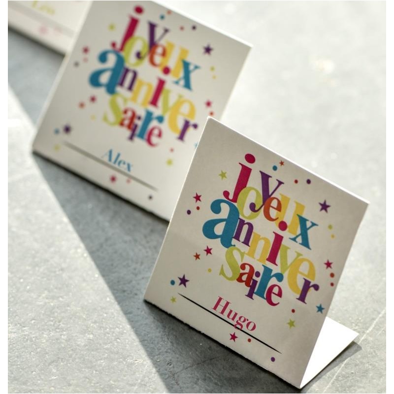 Marque Place Joyeux Anniversaire Carton Les 10 Deco Anniversaire