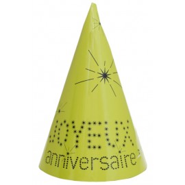 Chapeaux joyeux anniversaire carton vert les 10