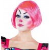 Perruque courte rose femme