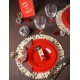 Set de table raphia ivoire 34 cm les 4