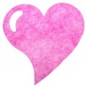 Sets de table coeur fanon fuchsia 38 cm les 6