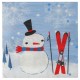 Serviette de table bonhomme de neige papier les 20