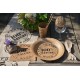 Assiette carton kraft 100% nature 22.5 cm les 10