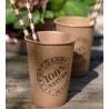 Gobelets carton kraft 100% nature les 10