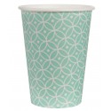 Gobelets carton vintage menthe les 10