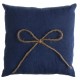 Coussin alliances coton jean bleu