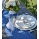 Chemin de table coton jean bleu clair 3 M