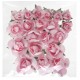 Bouton de rose rose en papier les 20