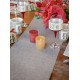 Chemin de table polylin lurex argent 3 M