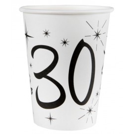 Gobelet carton anniversaire 30 ans les 10