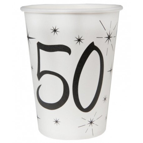 Gobelet carton anniversaire 50 ans les 10