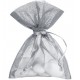 Grand sachet organdi gris les 6