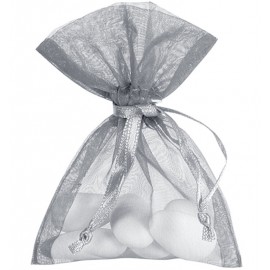 Grand sachet organdi gris les 6