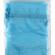 Grand sachet organdi turquoise les 6