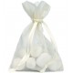 Grands sachets organdi ivoire les 6