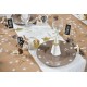 Chemin de table fausse fourrure blanche 3 M