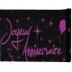 Chemin de table anniversaire fuchsia pailleté 5 M