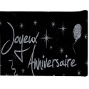 Chemin de table anniversaire argent pailleté 5 M