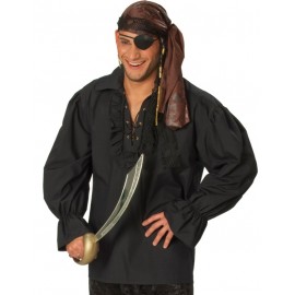 Déguisement chemise pirate noire homme Déguisement chemise pirate noire homme