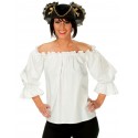 Déguisement blouse pirate blanche femme