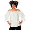Déguisement blouse pirate blanche femme