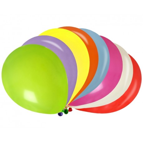 Ballon multicolore 23 cm les 8